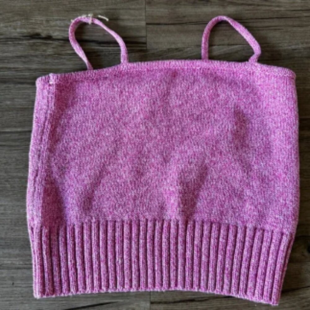 Janie and jack knit sweater tank top pink size girls 16
